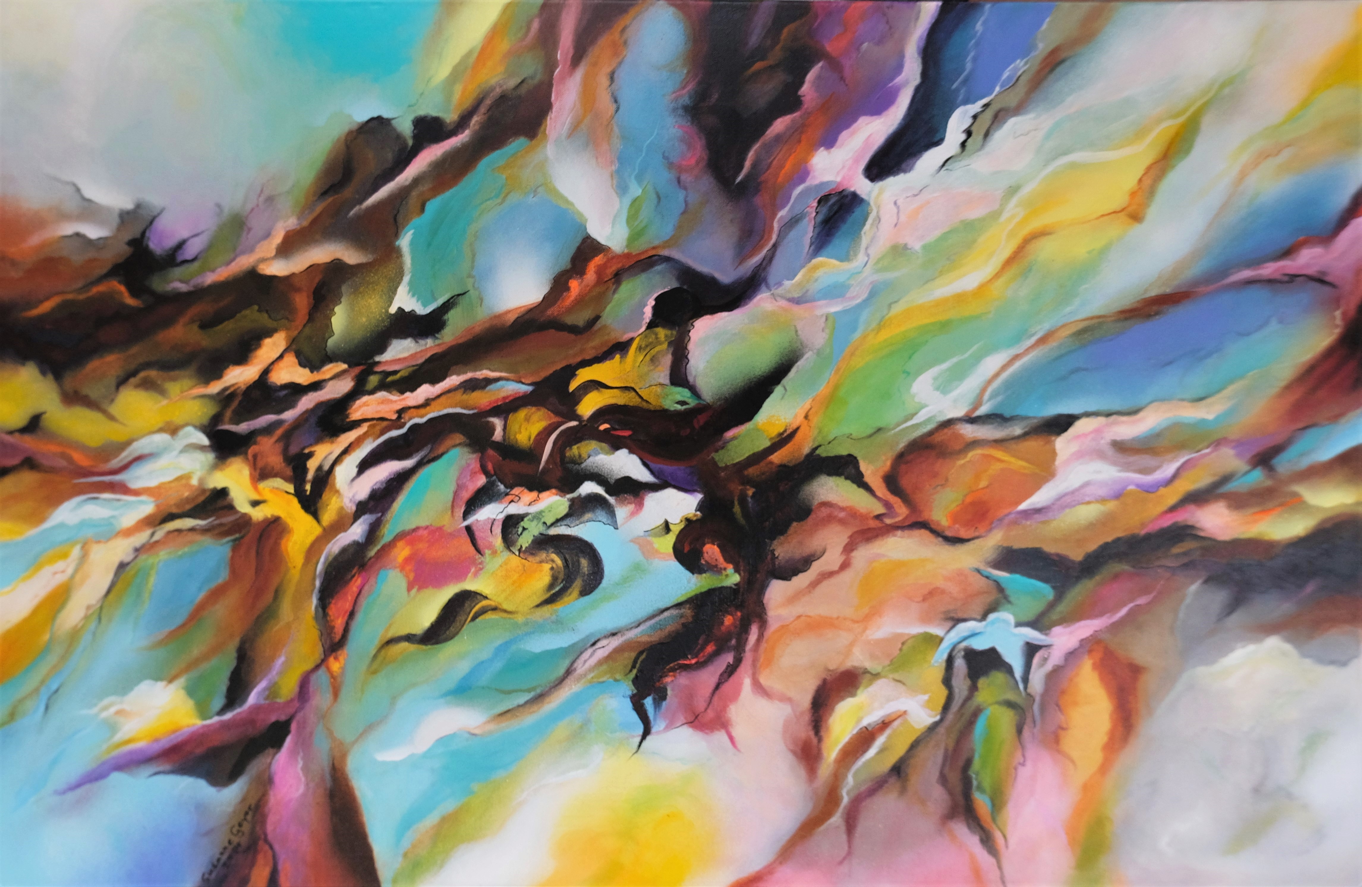 Abstracte en realistische schilderijen van Susanne Geyer