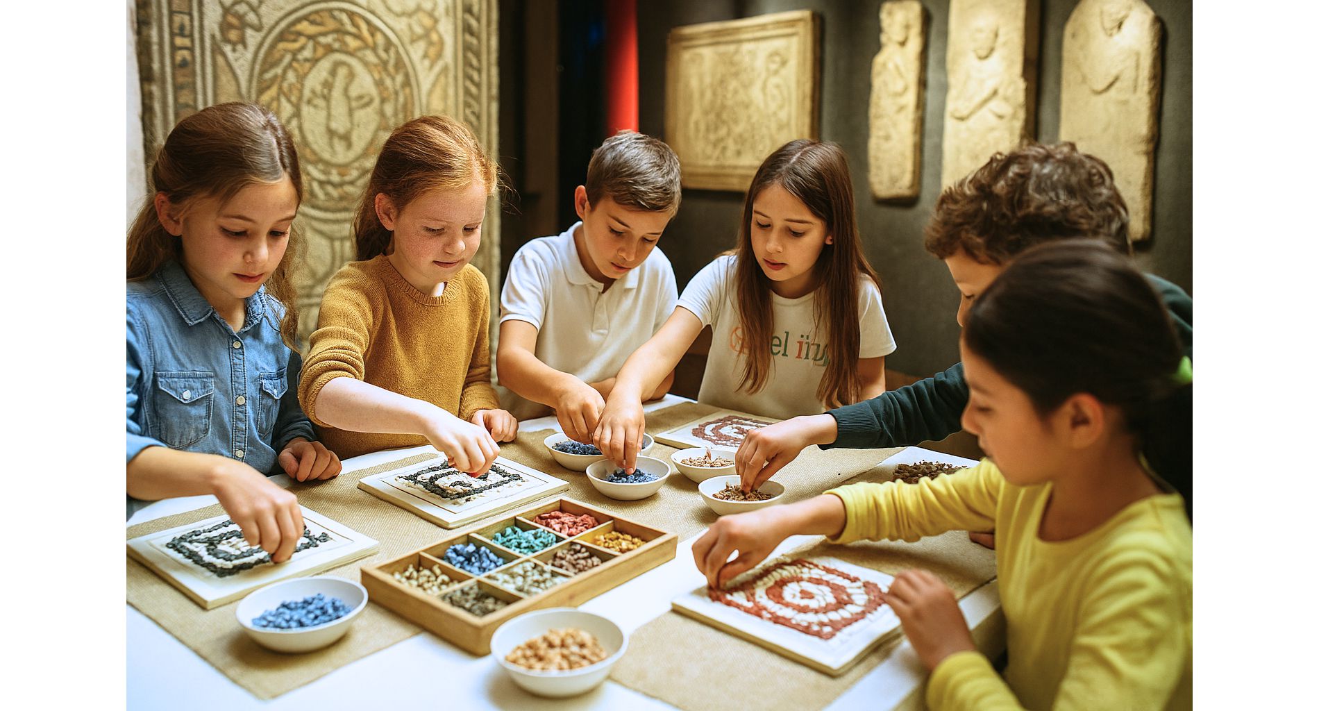 Workshop Romeins mozaïek maken